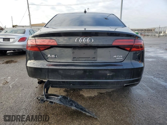 2017 Audi A8 L Sport with VIN WAU43AFD3HN016648, listed as a Copart auction lot 52583745 with 148,562 mi miles and Clean Title. Bid and sale history available at carsss.com. Image 6.