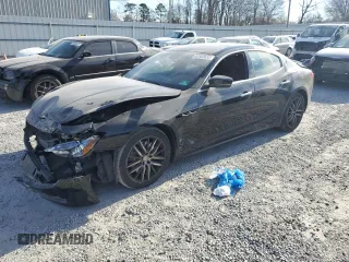 2018 Maserati Ghibli S Q4 z VIN ZAM57YTA7J1299949, wystawiony jako Copart lot #82863633 z przebiegiem Nie podano mil oraz Szkoda całkowita • Salvage title. Historia ofert i sprzedaży dostępna na DreamBid. Obrazek 1.