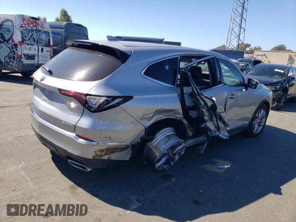 2023 Acura MDX with VIN 5J8YE1H32PL032645, listed as a Copart auction lot 71673994 with 38,961 mi miles and Salvage Title. Bid and sale history available at carsss.com. Image 3.