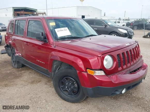 2016 Jeep Patriot Sport with VIN 1C4NJPBB4GD777312, listed as a IAAI auction lot 41906384 with 154,751 mi miles. Bid and sale history available at carsss.com. Image 1.