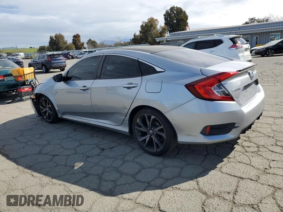 2020 Honda Civic Sedan Sport with VIN 19XFC2F80LE201662, listed as a Copart auction lot 47834565 with 96,261 mi miles and Salvage Title. Bid and sale history available at carsss.com. Image 2.