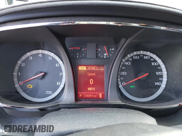 2013 GMC Terrain SLT with VIN 2GKFLUE33D6237532, listed as a Copart auction lot 47195035 with 124,891 mi miles and Clean Title. Bid and sale history available at carsss.com. Image 9.