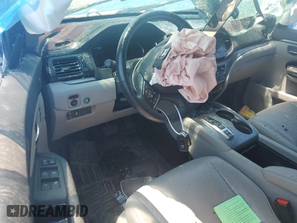 2021 Honda Pilot EX-L z VIN 5FNYF5H58MB008921, wystawiony jako Copart lot #56985395 z przebiegiem Nie podano mil oraz Szkoda całkowita • Salvage title. Historia ofert i sprzedaży dostępna na DreamBid. Obrazek 8.