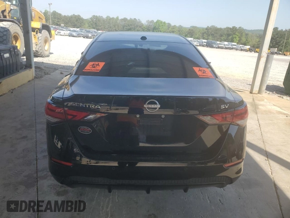 2024 Nissan Sentra SV with VIN 3N1AB8CV6RY256508, listed as a Copart auction lot 53729815 with 25,274 mi miles and Clean Title. Bid and sale history available at DreamBid. Image 6.