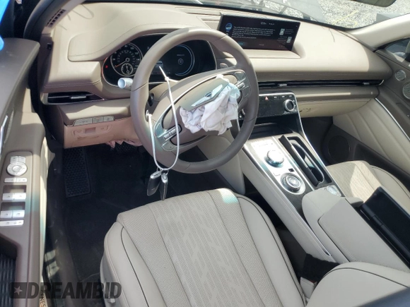 2024 Genesis GV80 z VIN KMUHBDSB0RU183745, wystawiony jako Copart lot #48867175 z przebiegiem 5 610 mil mil oraz Nie do naprawy • Non repairable. Historia ofert i sprzedaży dostępna na DreamBid. Obrazek 8.