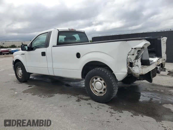 2013 Ford F-150 XL with VIN 1FTMF1CM7DKG16566, listed as a Copart auction lot 56640385 with 161,986 mi miles and Salvage title. Bid and sale history available at DreamBid. Image 2.