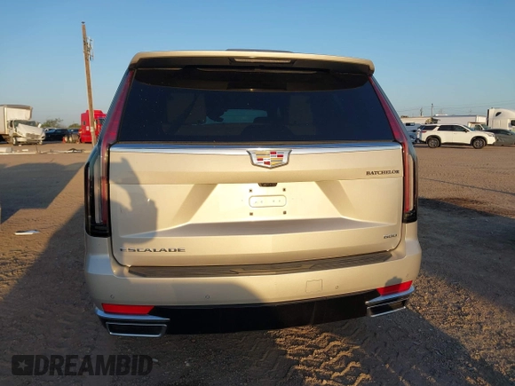 2024 Cadillac Escalade 4WD Premium Luxury with VIN 1GYS4BKL9RR241428, listed as a IAAI auction lot 41996176 with 13,976 mi miles and . Bid and sale history available at DreamBid. Image 16.