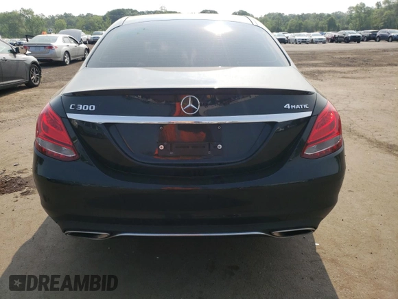 2017 Mercedes-Benz C 300 with VIN 55SWF4KB5HU221751, listed as a Copart auction lot 60019865 with 80,144 mi miles and Salvage title. Bid and sale history available at DreamBid. Image 6.