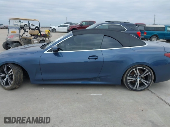 2023 BMW 4 Series 430i with VIN WBA23AT05PCL83537, listed as a IAAI auction lot 41352545 with 1 mi miles. Bid and sale history available at carsss.com. Image 14.