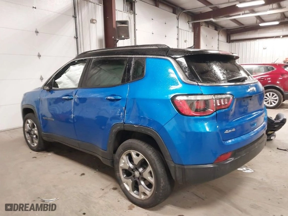 2020 Jeep Compass Limited with VIN 3C4NJDCB4LT159117, listed as a IAAI auction lot 41428741 with 59,337 mi miles. Bid and sale history available at carsss.com. Image 3.