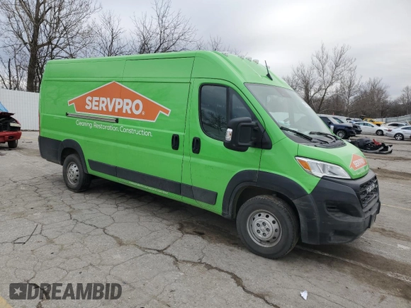 2023 Ram ProMaster Cargo with VIN 3C6MRVJG4PE507234, listed as a Copart auction lot 44520365 with Not Provided miles and Salvage Title. Bid and sale history available at DreamBid. Image 4.