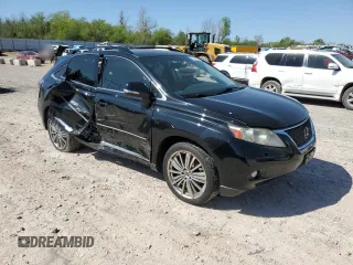 2012 Lexus RX 350 with VIN JTJZK1BA2C2412732, listed as a Copart auction lot 52936145 with 143,914 mi miles and Salvage Title. Bid and sale history available at DreamBid. Image 4.
