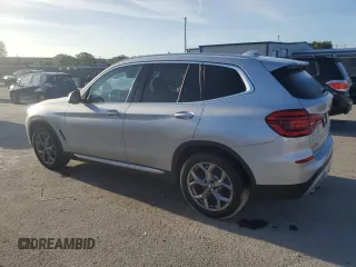 2021 BMW X3 sDrive30i with VIN 5UXTY3C01M9F59546, listed as a Copart auction lot 51930365 with 155,537 mi miles and Clean Title. Bid and sale history available at DreamBid. Image 2.