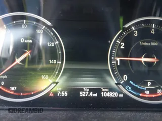 2015 BMW X6 xDrive35i with VIN 5UXKU2C50F0N77117, listed as a IAAI auction lot 41901159 with 104,820 mi miles. Bid and sale history available at carsss.com. Image 7.