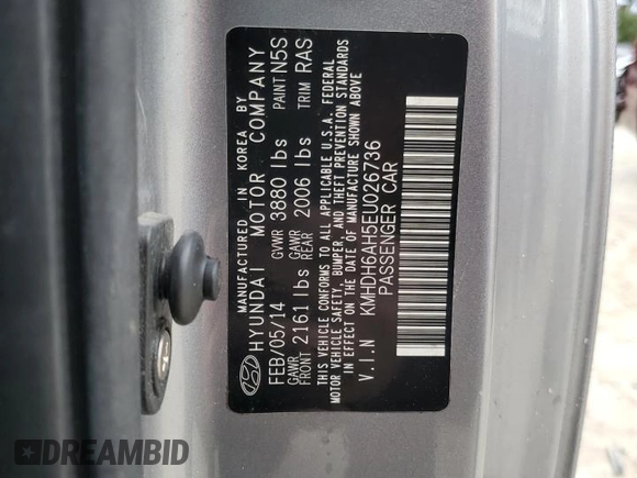 2014 Hyundai Elantra Coupe with VIN KMHDH6AH5EU026736, listed as a Copart auction lot 38143974 with 140,745 mi miles and Non Repairable. Bid and sale history available at carsss.com. Image 13.