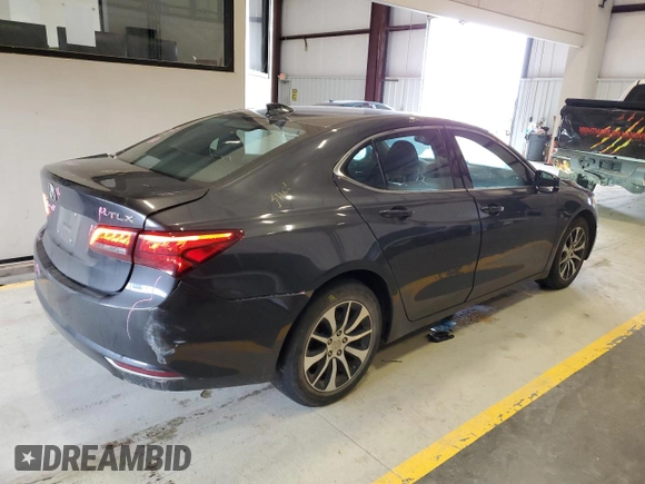 2016 Acura TLX with VIN 19UUB1F30GA012366, listed as a Copart auction lot 45647285 with 158,104 mi miles and Salvage Title. Bid and sale history available at carsss.com. Image 3.
