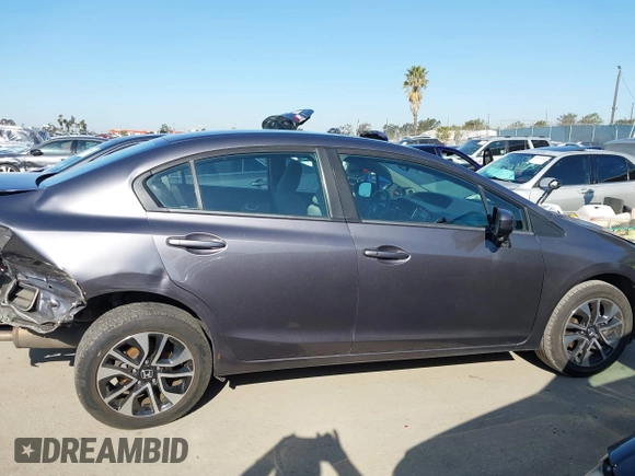 2014 Honda Civic Sedan EX with VIN 19XFB2F86EE272712, listed as a IAAI auction lot 41978115 with 189,123 mi miles. Bid and sale history available at carsss.com. Image 14.