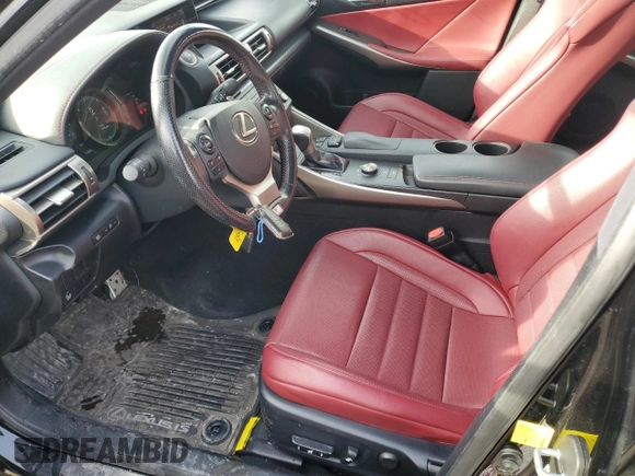 2016 Lexus IS 350 with VIN JTHCE1D27G5012075, listed as a Copart auction lot 43336725 with 58,279 mi miles and Clean title. Bid and sale history available at DreamBid. Image 7.