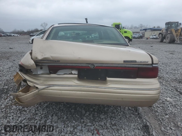 1996 Mercury Grand Marquis GS with VIN 2MELM74W8TX673695, listed as a Copart auction lot 44953635 with 271,807 mi miles and Salvage Title. Bid and sale history available at DreamBid. Image 6.