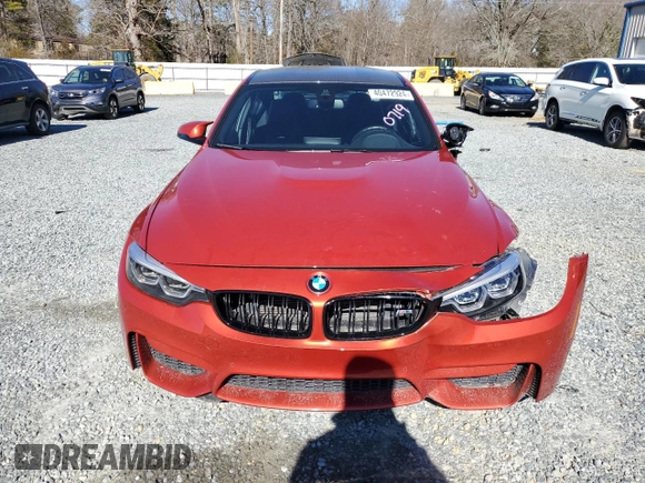 2018 BMW M3 with VIN WBS8M9C52J5L00719, listed as a Copart auction lot 40472924 with 35,672 mi miles. Bid and sale history available at carsss.com. Image 5.
