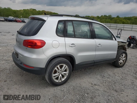2017 Volkswagen Tiguan S with VIN WVGAV7AX9HK002092, listed as a Copart auction lot 52210695 with 113,791 mi miles and Salvage Title. Bid and sale history available at DreamBid. Image 3.