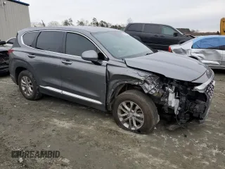 2019 Hyundai Santa Fe SE with VIN 5NMS23AD2KH015852, listed as a Copart auction lot 72000022 with 53,302 mi miles. Bid and sale history available at carsss.com. Image 4.