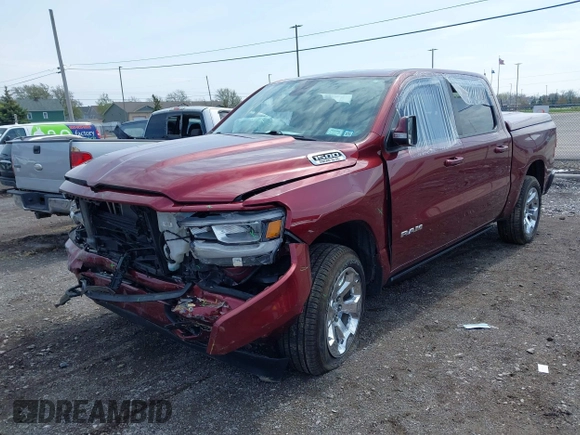2019 Ram 1500 Big Horn z VIN 1C6SRFFTXKN726125, wystawiony jako IAAI lot #42177558 z przebiegiem 40 985 mil mil oraz . Historia ofert i sprzedaży dostępna na DreamBid. Obrazek 2.