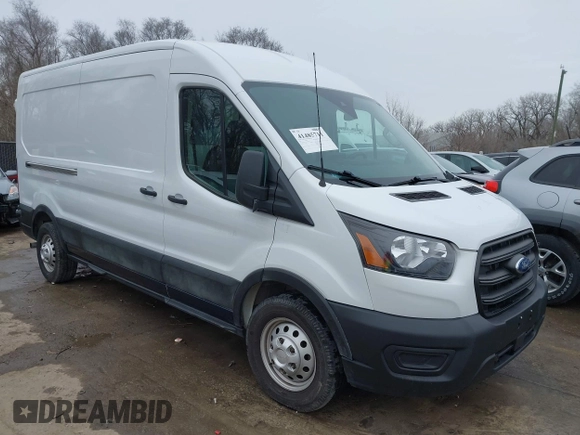 2020 Ford Transit with VIN 1FTBW9CG2LKB40905, listed as a IAAI auction lot 41485711 with 55,832 mi miles. Bid and sale history available at carsss.com. Image 1.
