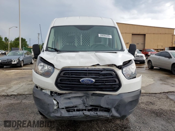 2019 Ford Transit with VIN 1FTYE2CM7KKB67736, listed as a Copart auction lot 59896285 with 120,913 mi miles and Salvage title. Bid and sale history available at DreamBid. Image 5.