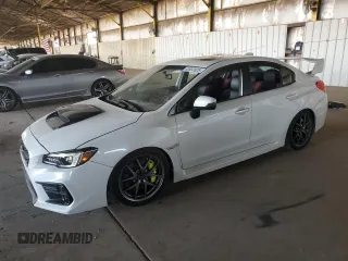 2018 Subaru WRX STI Launch with VIN JF1VA2W64J9811734, listed as a Copart auction lot 63633825 with 52,767 mi miles and Salvage title. Bid and sale history available at DreamBid. Image 1.