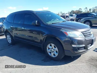 2017 Chevrolet Traverse LS with VIN 1GNKRFKD5HJ203237, listed as a IAAI auction lot 41798679 with 144,128 mi miles. Bid and sale history available at carsss.com. Image 1.
