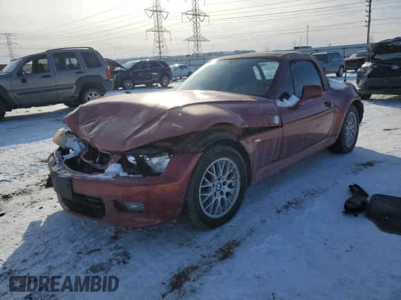 2001 BMW Z3 2.5 z VIN WBACN33471LM03467, wystawiony jako Copart lot #45764405 z przebiegiem 135 902 mil mil oraz Szkoda całkowita • Salvage title. Historia ofert i sprzedaży dostępna na DreamBid. Obrazek 1.