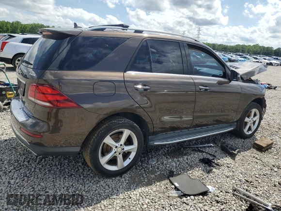 2016 Mercedes-Benz GLE 350 with VIN 4JGDA5HB4GA687887, listed as a Copart auction lot 54654855 with 90,203 mi miles and Salvage title. Bid and sale history available at DreamBid. Image 3.
