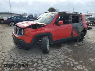 2015 Jeep Renegade Latitude with VIN ZACCJBBT7FPB88466, listed as a Copart auction lot 45285165 with 0 mi miles and Salvage Title. Bid and sale history available at carsss.com. Image 1.