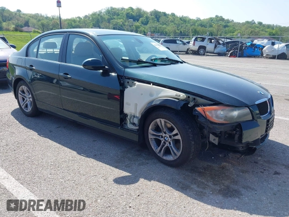 2008 BMW 3 Series 328i with VIN WBAVA37548NL50443, listed as a IAAI auction lot 42139674 with 129,105 mi miles and . Bid and sale history available at DreamBid. Image 1.
