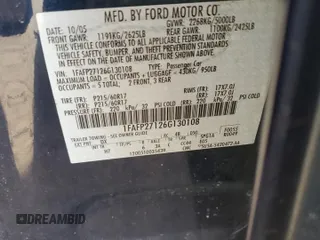 2006 Ford Five Hundred SEL with VIN 1FAFP27126G130108, listed as a Copart auction lot 41456975 with 87,021 mi miles and Clean Title. Bid and sale history available at carsss.com. Image 12.