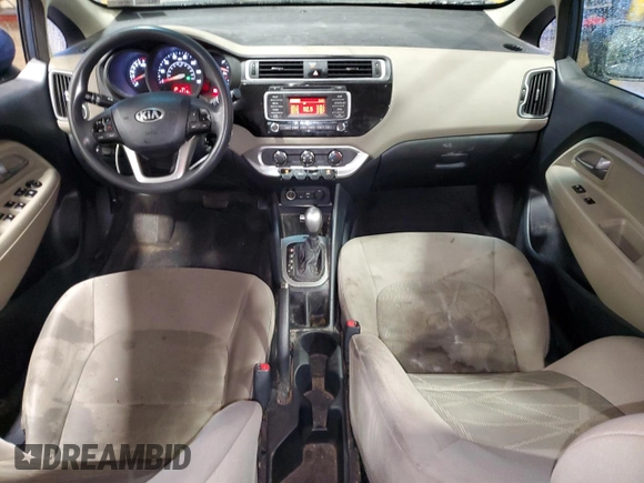 2016 Kia Rio LX with VIN KNADM5A30G6639575, listed as a Copart auction lot 47887945 with 162,110 mi miles and Salvage Title. Bid and sale history available at carsss.com. Image 8.