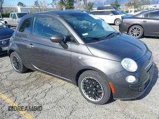 2014 FIAT 500 Pop with VIN 3C3CFFAR9ET268765, listed as a IAAI auction lot 41264960 with 118,493 mi miles. Bid and sale history available at carsss.com. Image 1.