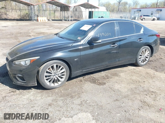 2018 Infiniti Q50 Luxe with VIN JN1EV7AP2JM352392, listed as a IAAI auction lot 41996631 with 90,492 mi miles and . Bid and sale history available at carsss.com. Image 20.
