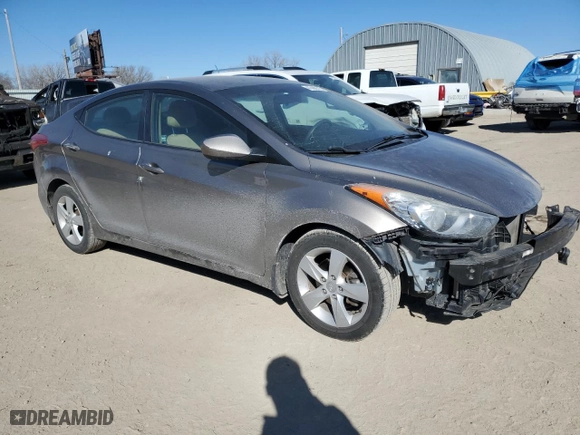 2013 Hyundai Elantra Limited PZEV with VIN 5NPDH4AE0DH231565, listed as a Copart auction lot 47442315 with 102,618 mi miles and Salvage Title. Bid and sale history available at carsss.com. Image 4.