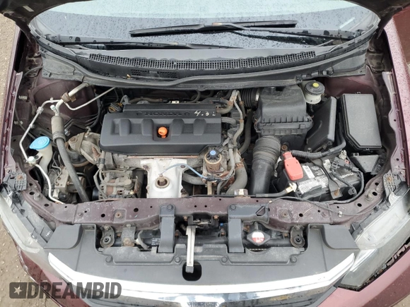 2012 Honda Civic EX-L with VIN 2HGFB2F97CH017465, listed as a Copart auction lot 52401685 with 178,359 mi miles and Clean Title. Bid and sale history available at DreamBid. Image 11.