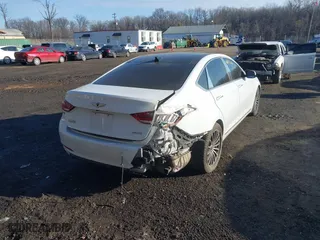2015 Hyundai Genesis 3.8L with VIN KMHGN4JE7FU023547, listed as a IAAI auction lot 41457666 with 158,255 mi miles. Bid and sale history available at carsss.com. Image 4.