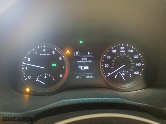 2016 Hyundai Tucson SE with VIN KM8J3CA44GU195971, listed as a Copart auction lot 51679865 with 66,574 mi miles and Salvage Title. Bid and sale history available at carsss.com. Image 9.