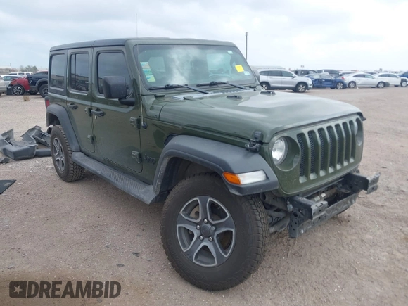 2021 Jeep Wrangler Unlimited Willys с VIN 1C4HJXDN3MW701553, выставлен на аукционе IAAI как лот 41707600 с пробегом 70 523 миль миль и . История ставок и продаж доступна на DreamBid. Изображение 1.