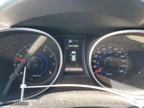 2014 Hyundai Santa Fe Sport Premium with VIN 5XYZUDLA2EG180557, listed as a Copart auction lot 44053445 with 316,891 mi miles and Clean Title. Bid and sale history available at carsss.com. Image 9.