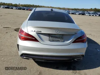 2018 Mercedes-Benz CLA 250 with VIN WDDSJ4GB4JN597586, listed as a Copart auction lot 39567173 with 58,189 mi miles and . Bid and sale history available at DreamBid. Image 6.