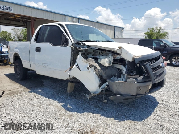 2014 Ford F-150 XL with VIN 1FTEX1CM5EFA57031, listed as a Copart auction lot 57641975 with 280,074 mi miles and Salvage title. Bid and sale history available at DreamBid. Image 4.