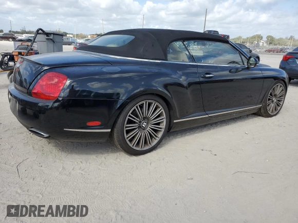 2010 Bentley Continental GT with VIN SCBDP3ZA2AC064277, listed as a Copart auction lot 44899245 with 38,206 mi miles and Salvage Title. Bid and sale history available at DreamBid. Image 3.