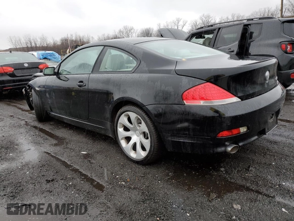 2006 BMW 6 Series 650Ci with VIN WBAEH13486CR49481, listed as a Copart auction lot 50060395 with 159,510 mi miles and Salvage Title. Bid and sale history available at carsss.com. Image 2.