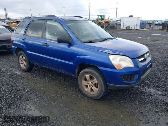 2010 Kia Sportage LX with VIN KNDKG3A42A7710503, listed as a IAAI auction lot 41750828 with 236,092 mi miles and . Bid and sale history available at carsss.com. Image 1.
